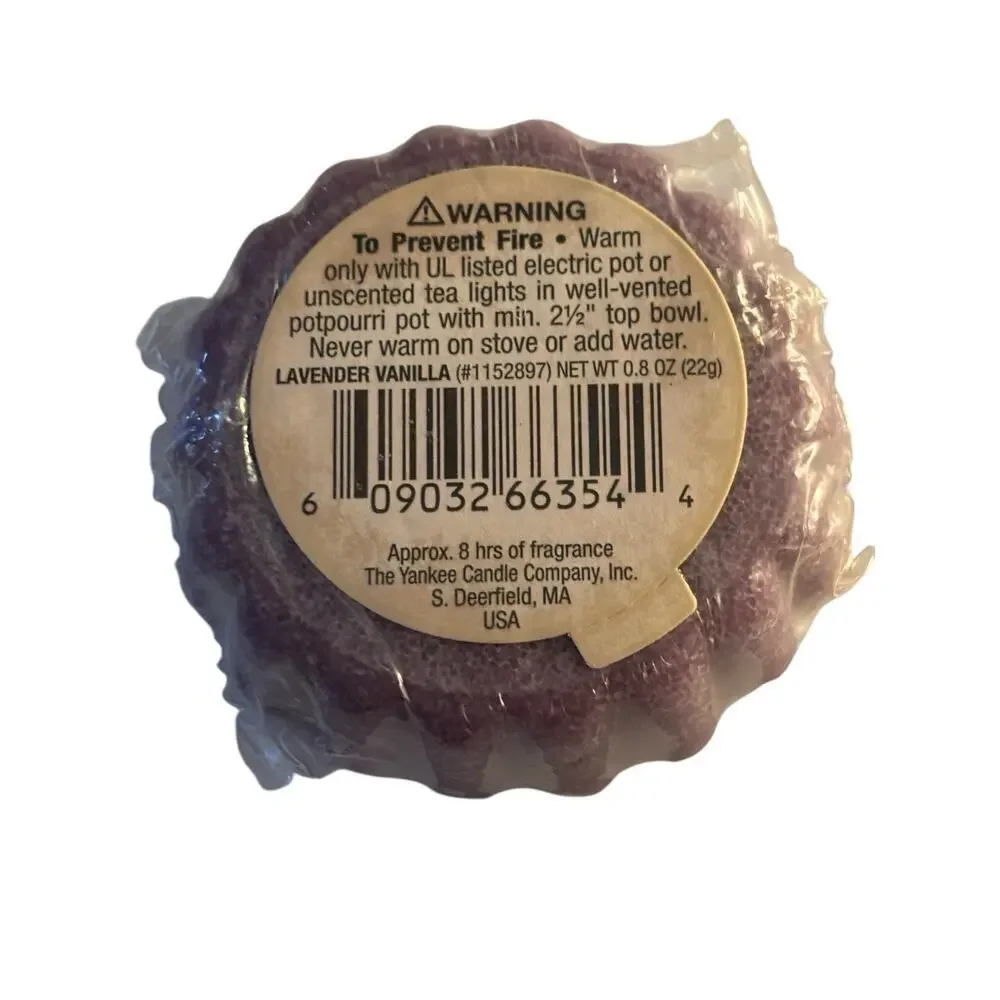 Lavender Vanilla Yankee Candle Retired Wax Tart Melts Rare Lot Of 16